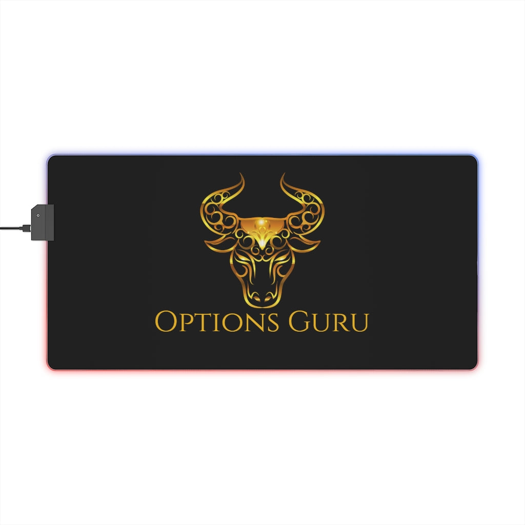 Options Guru Millionaire Bull LED Gaming Mouse Pad