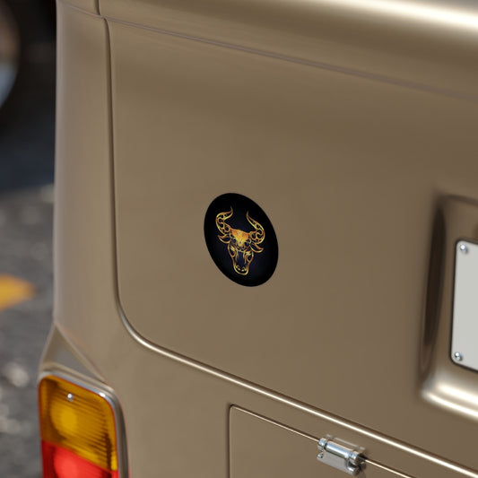 Transparent Outdoor Stickers, Round, 1pcs