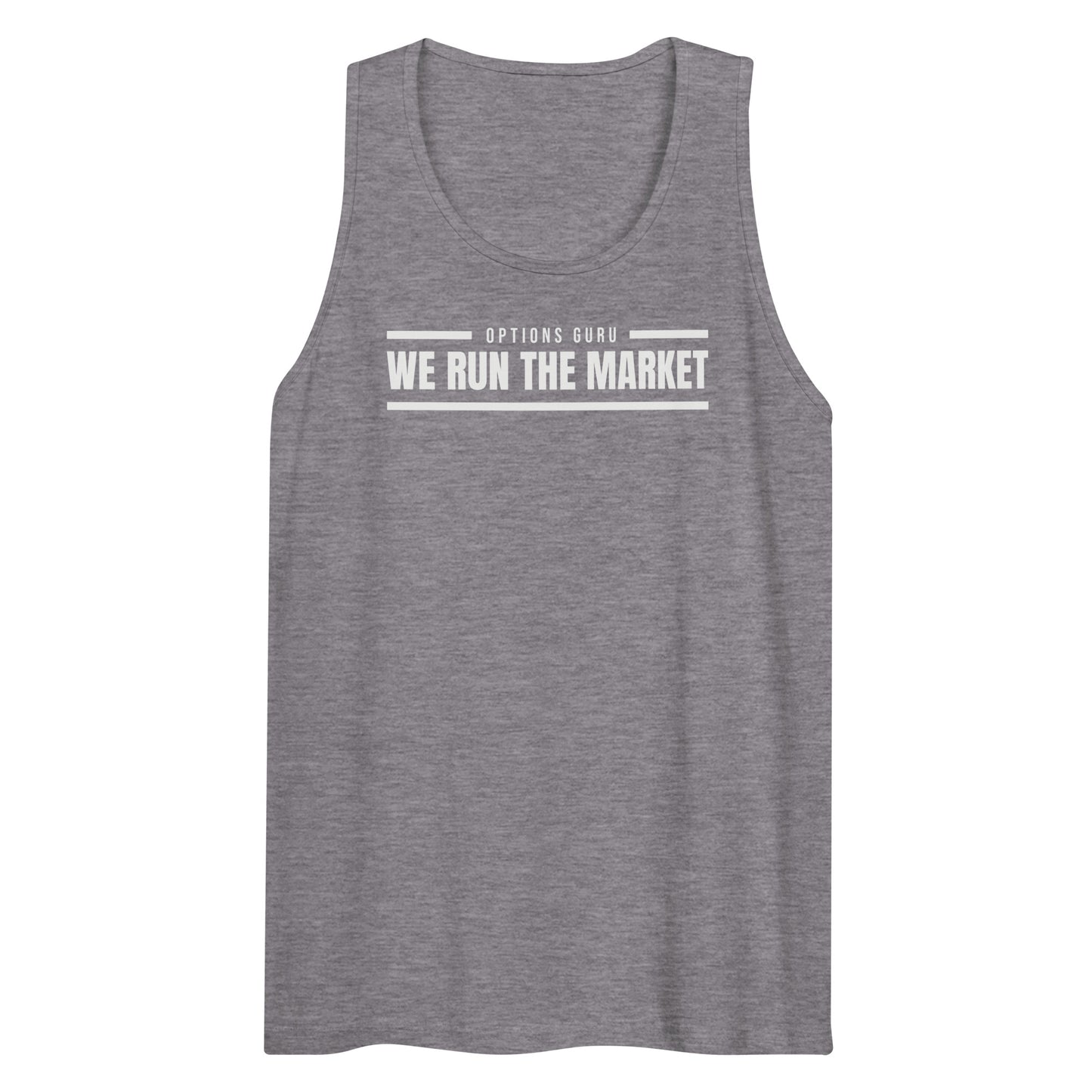 Options Guru We Run The Market Tank Top