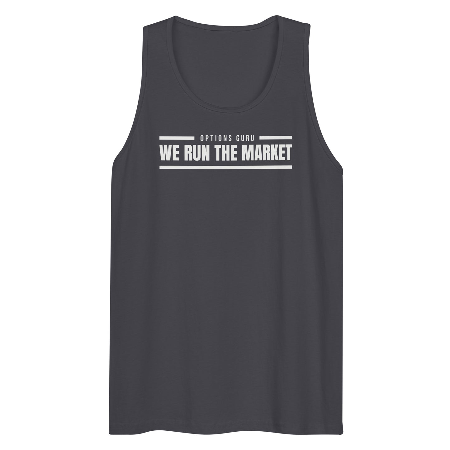 Options Guru We Run The Market Tank Top