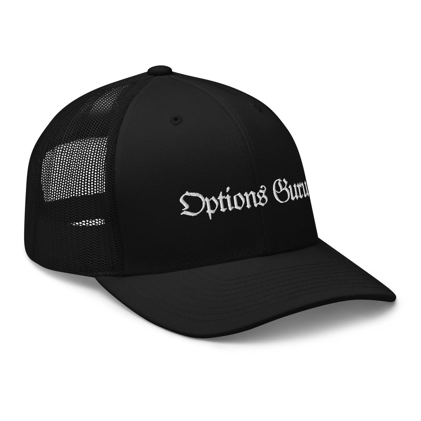Options Guru Curved Trucker Hat