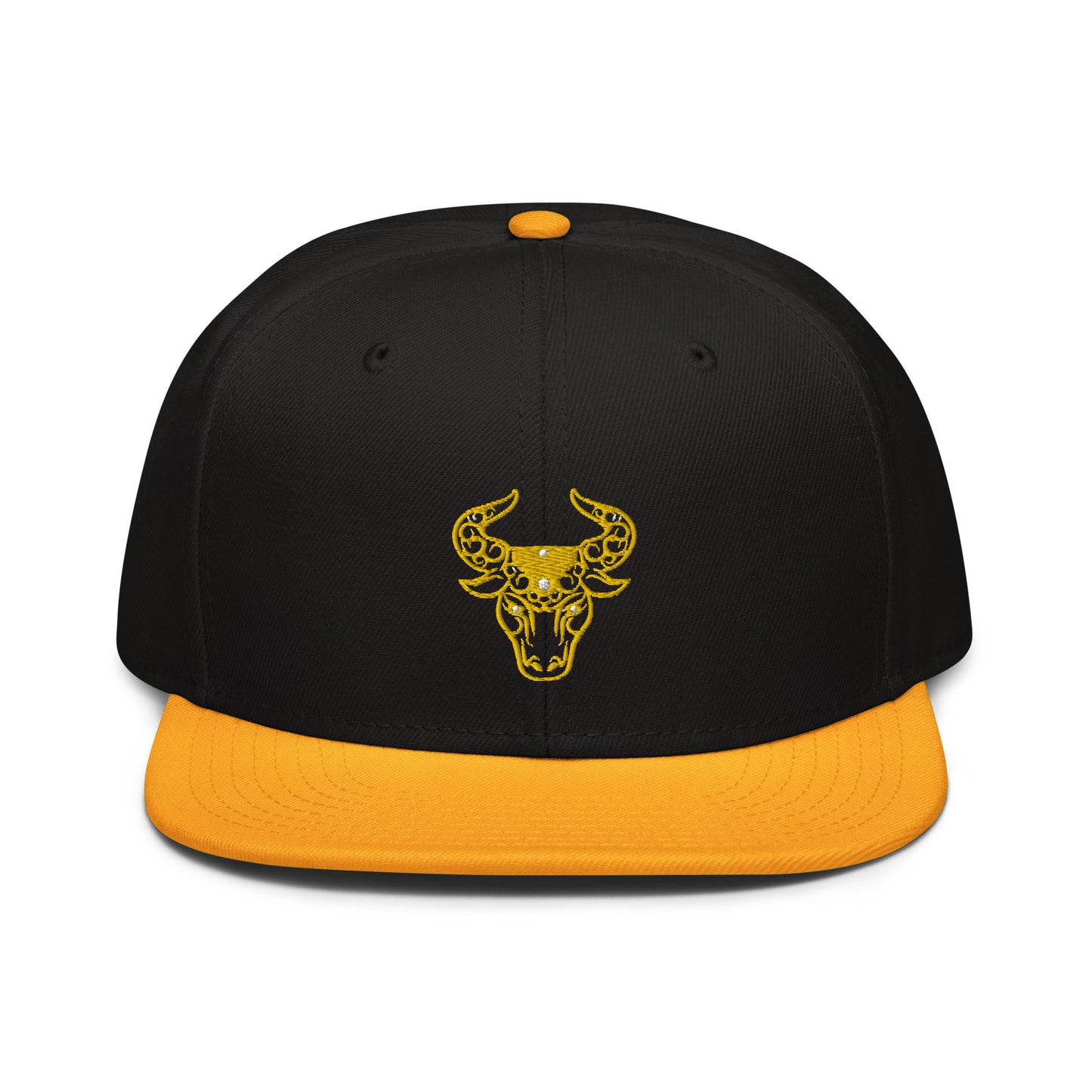 Millionaire Bull Embroidered Snapback Hat