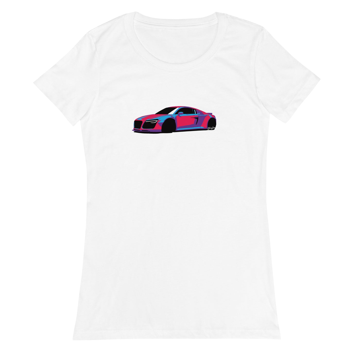 Options Guru Colorful Audi Fitted Shirt
