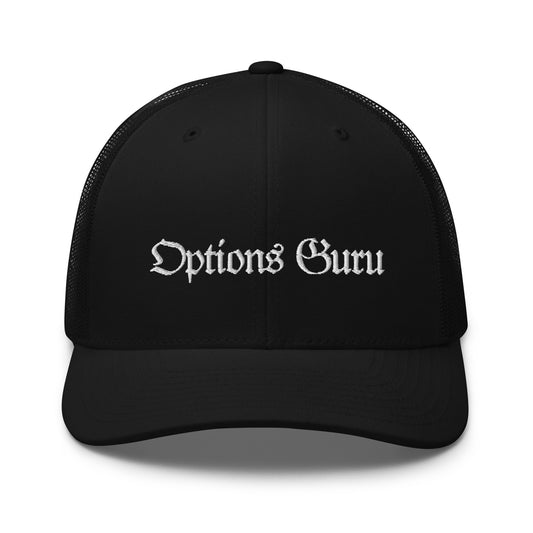 Options Guru Curved Trucker Hat