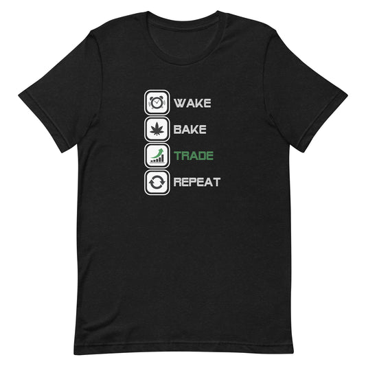 Options Guru Wake, Bake, Trade, Repeat Shirt